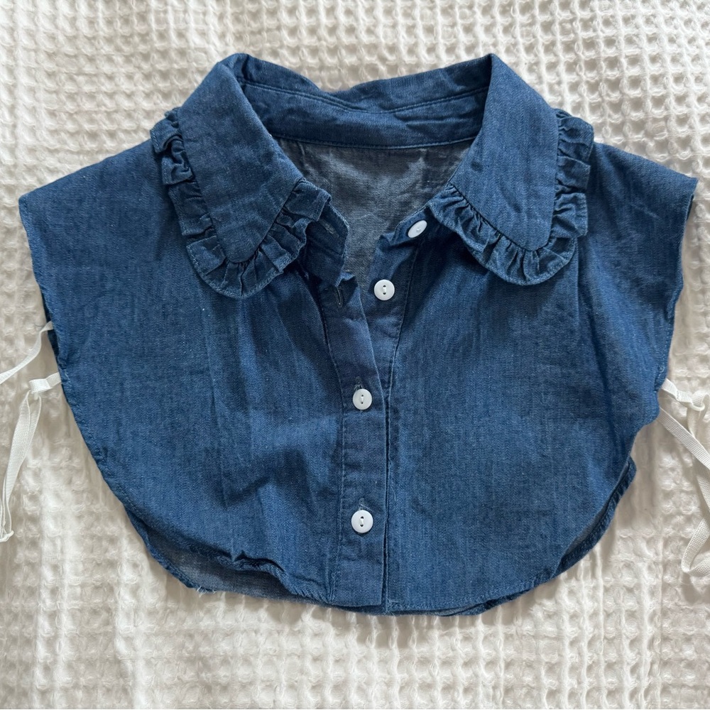 Denim Blue Detachable Collar